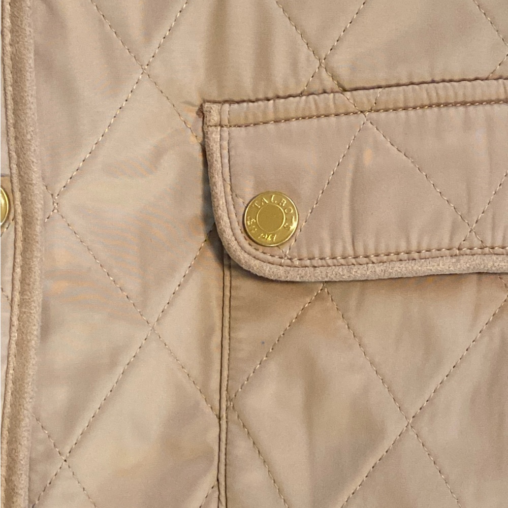 Talbots Beige Quilted Puffer Jacket - Picture 3 of 4